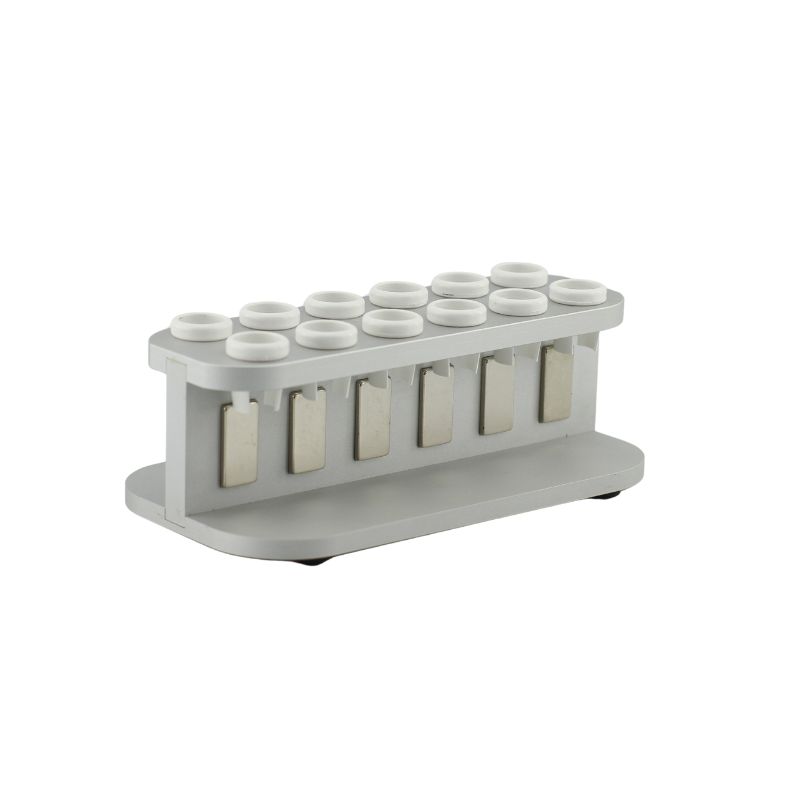 MAG-12-1-S - 1. The newly improved 12-hole magnetic rack holds centrifuge tubes more securely