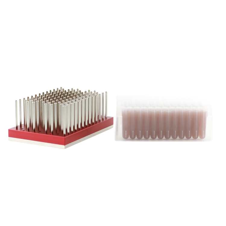 AUTO-96-7-470 - Magnetic bead attraction: - Before attraction: