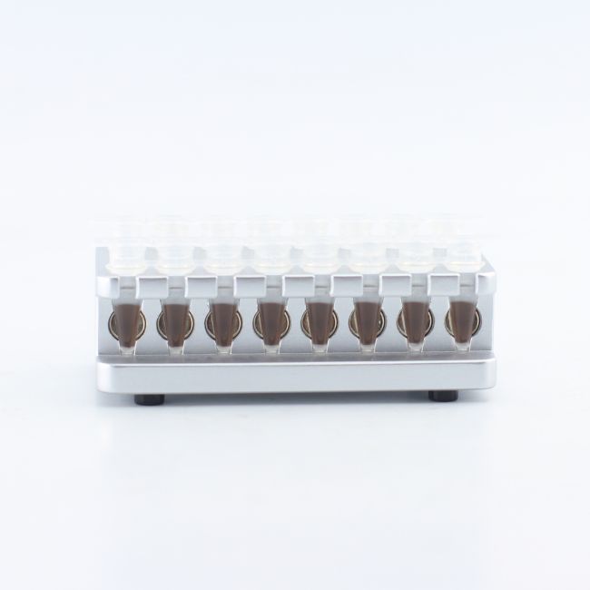 MAG-16-4-P - 1. This magnetic rack is suitable for eight-strip tubes (0.1 ml or 0.2 ml) and s