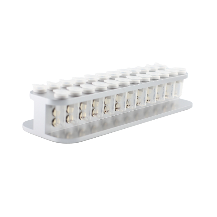 MAG-24-7 - the magnet position attracts the beads to the liquid surface, making it easier f