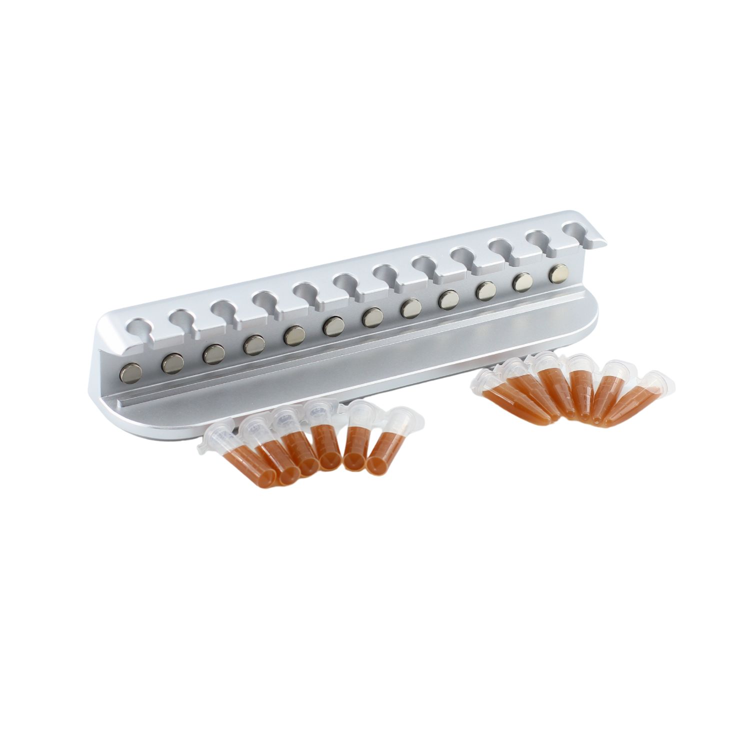 MSR-12-1 - 1. Newly improved 12-hole magnetic rack with an ergonomic design, more convenien