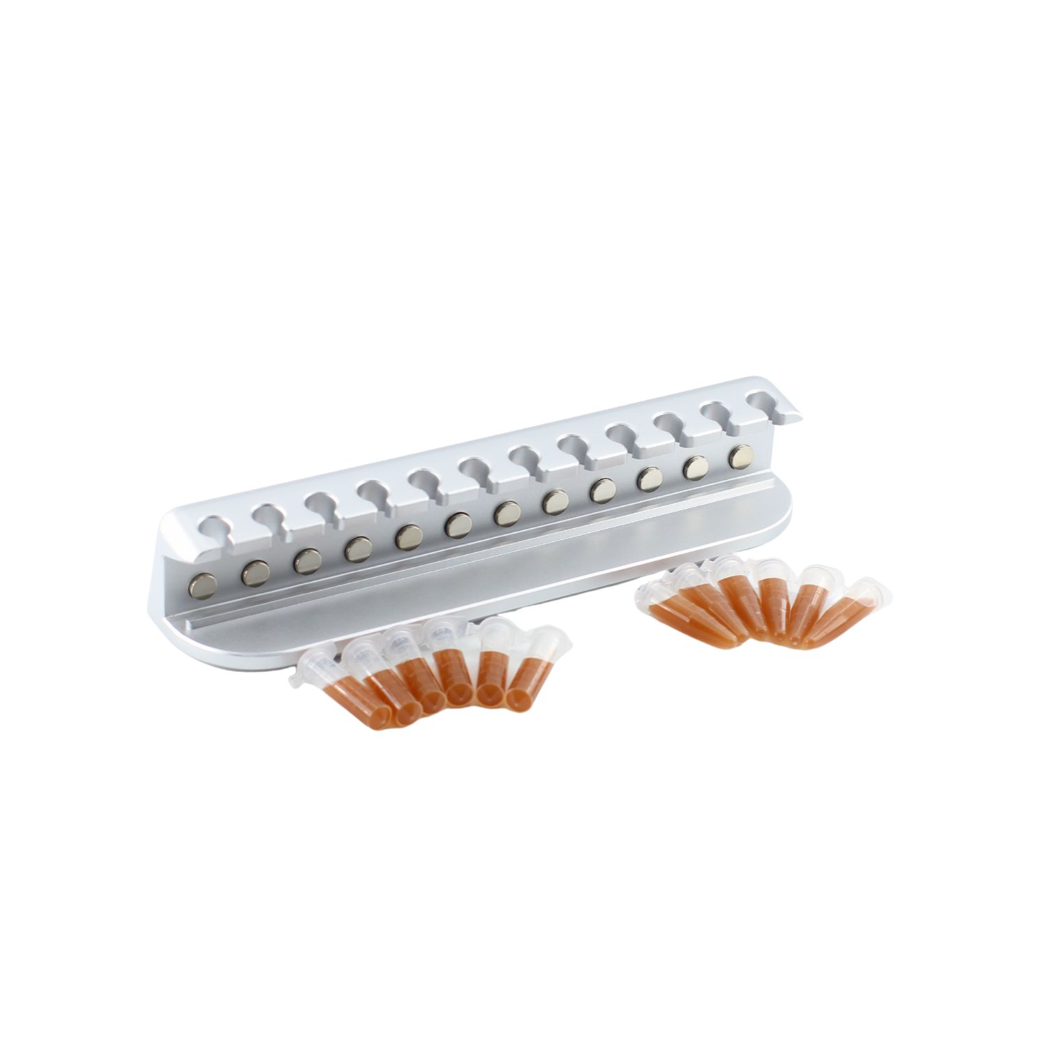 MSR-12-1 - 1. Newly improved 12-hole magnetic rack with an ergonomic design, more convenien