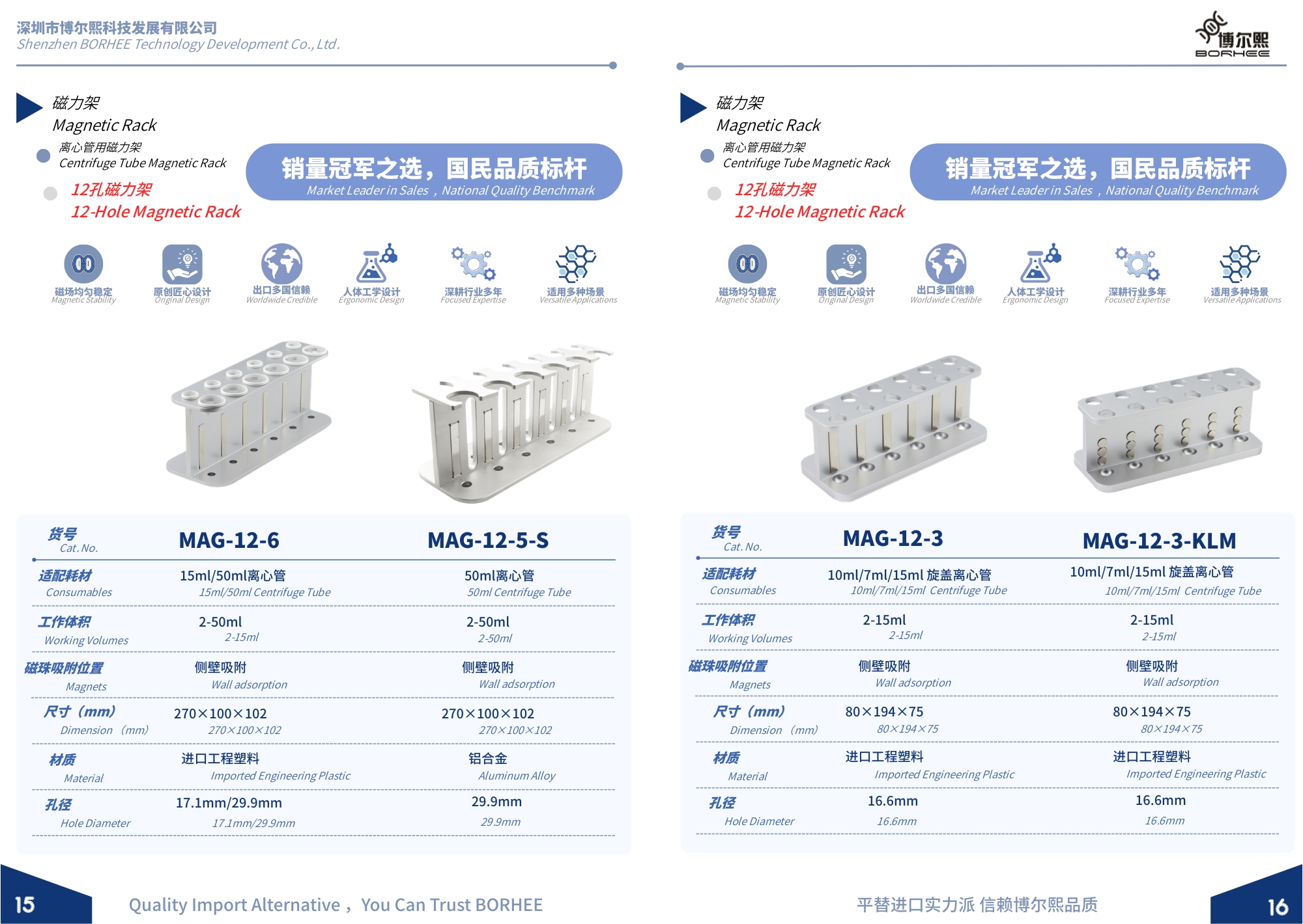 New BORHEE Magnetic Rack Product Brochure Now Available - Page 9